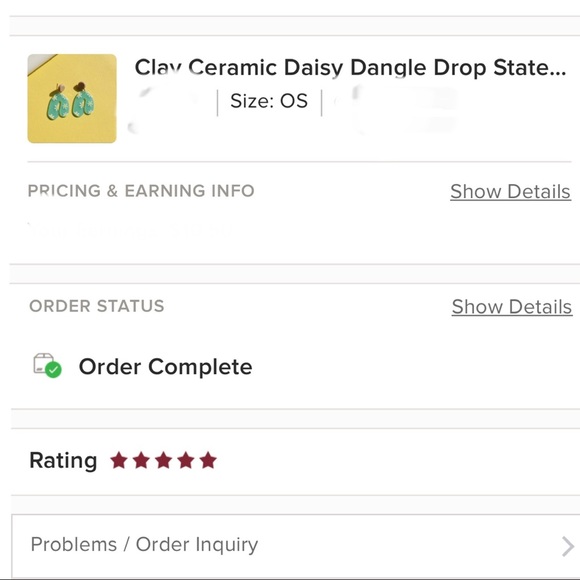 Clay Ceramic Boho Daisy Dangle Drop Statement Earrings - Picture 6 of 6